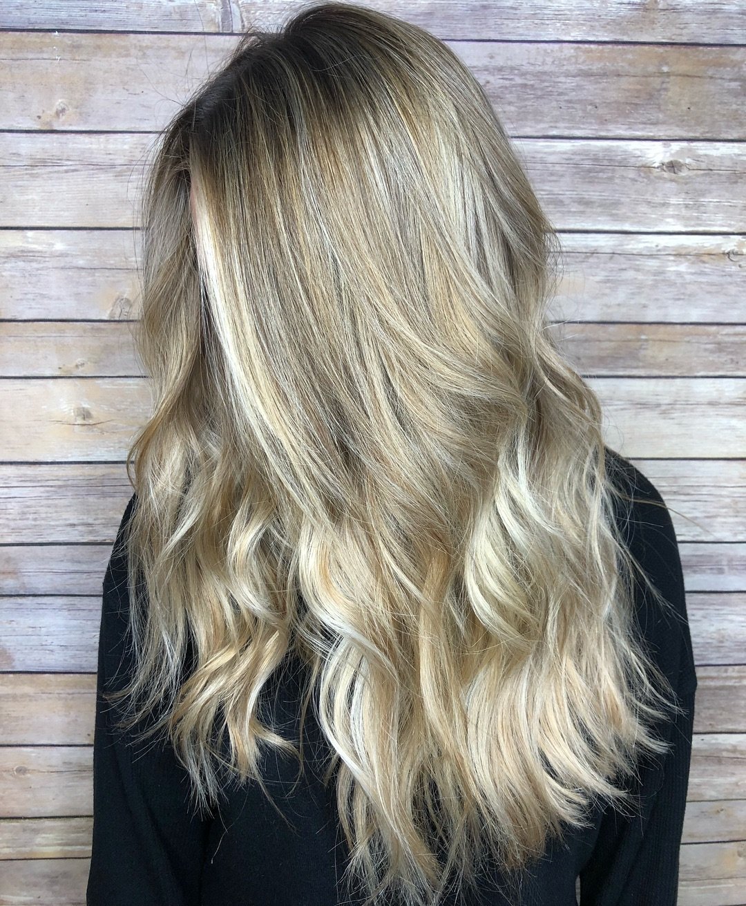 Shiny & Luminous Balayage Blonde
