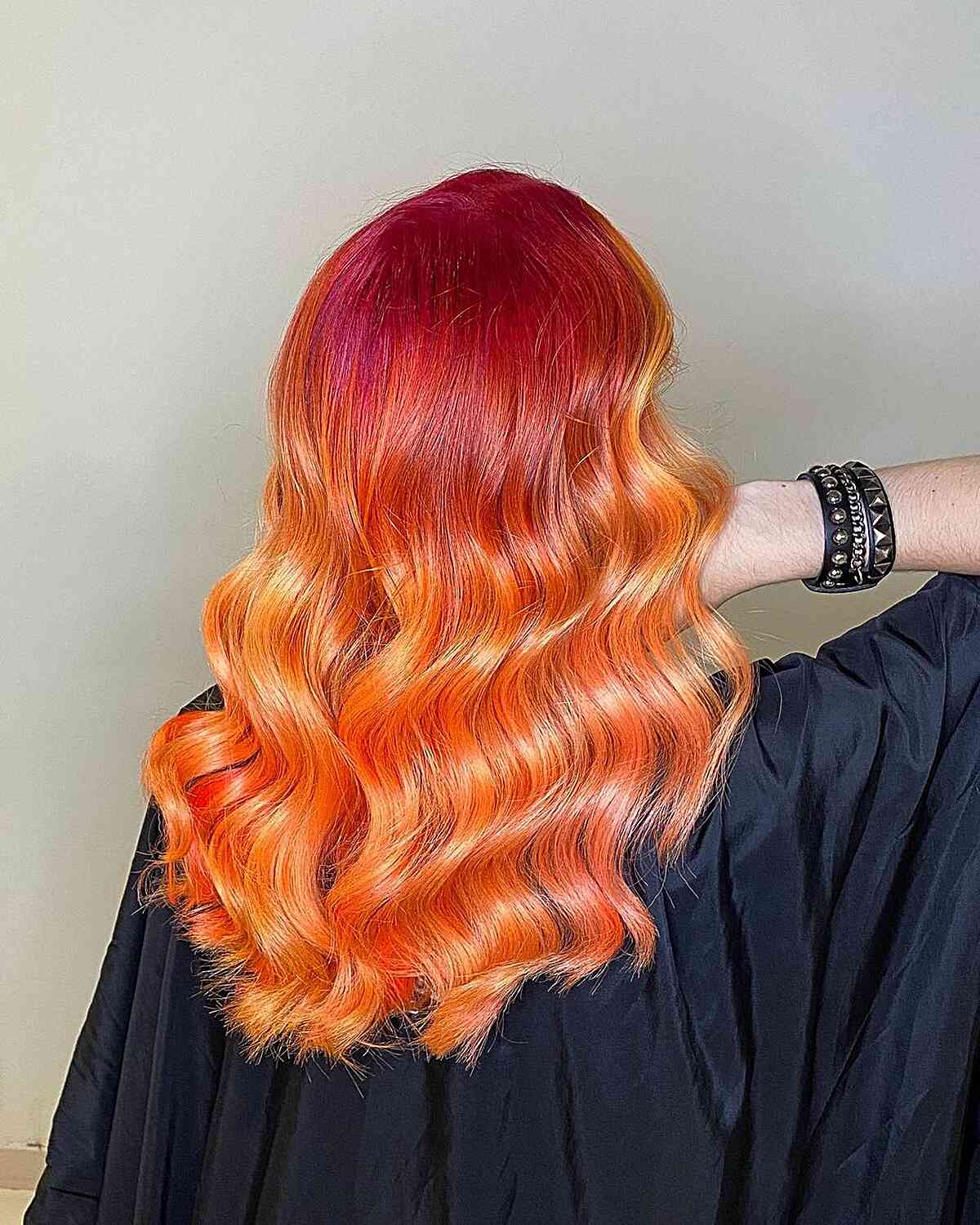 fiery ombre hair color