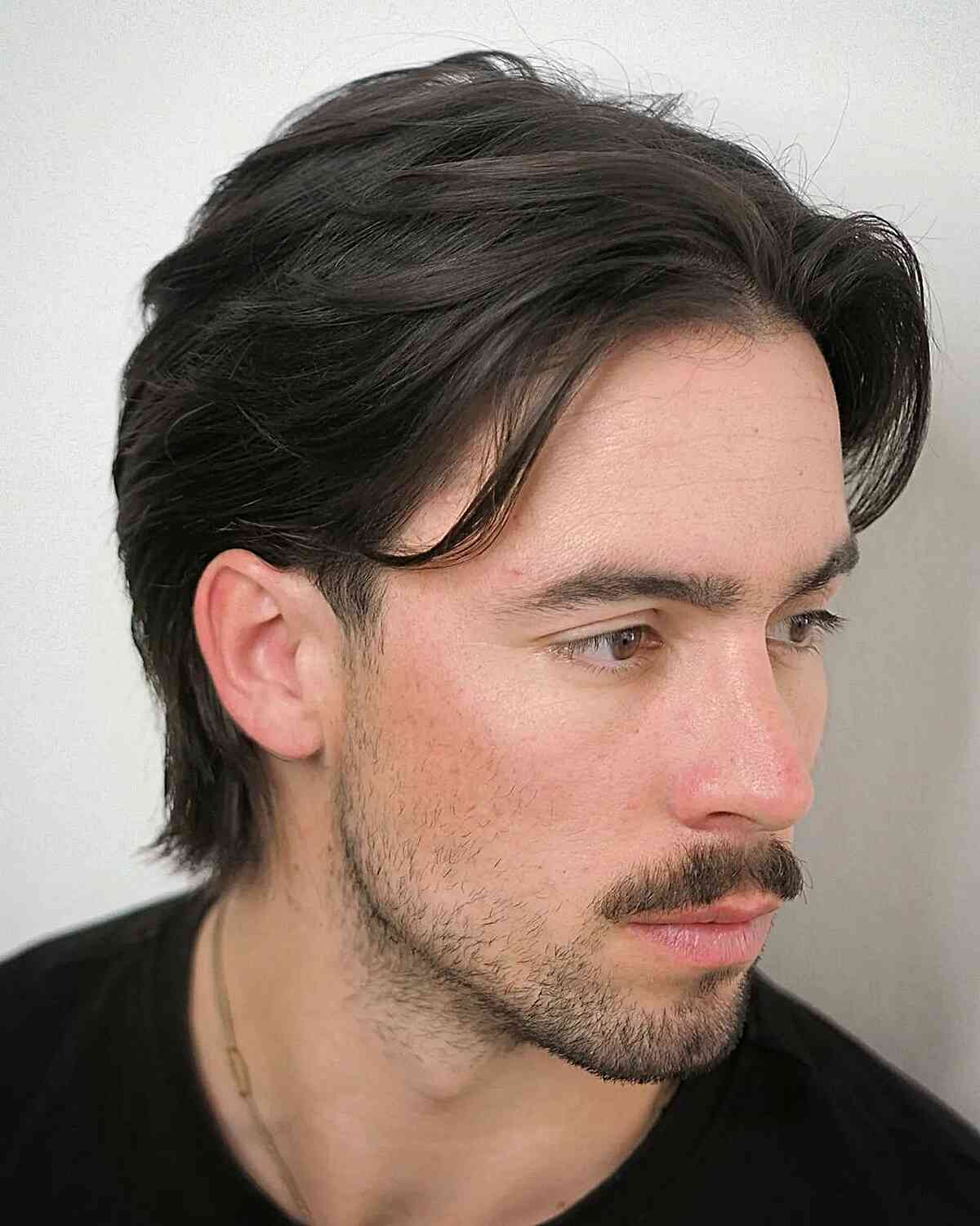 Gents' Professional Yet Relaxed Long Hairstyle