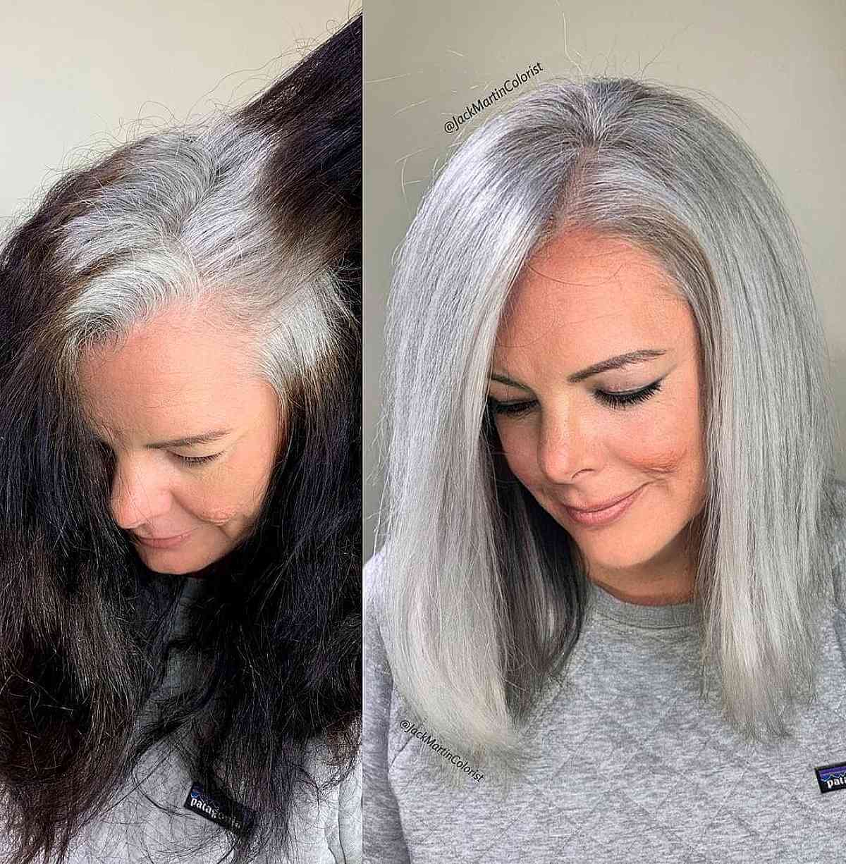 Gorgeous Natural Grey-Silver Hair