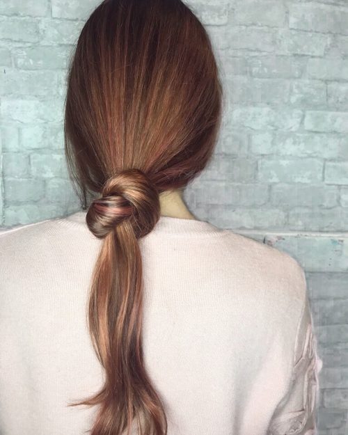 Picture of a cute knot your average ponytail