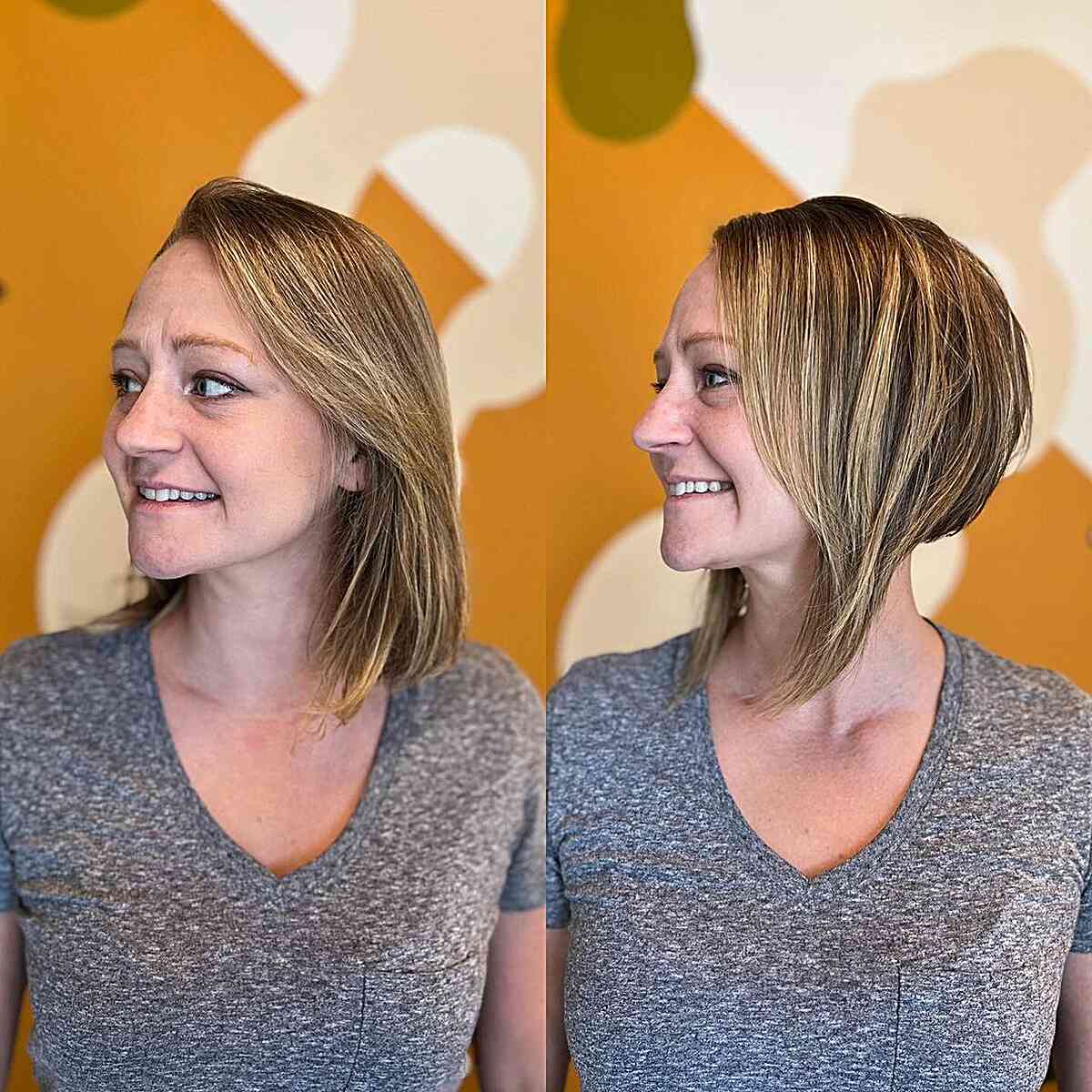Long A-Line Bob with Long Layers