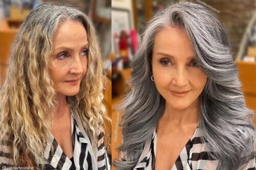Long Hairstyles for Women Over 60