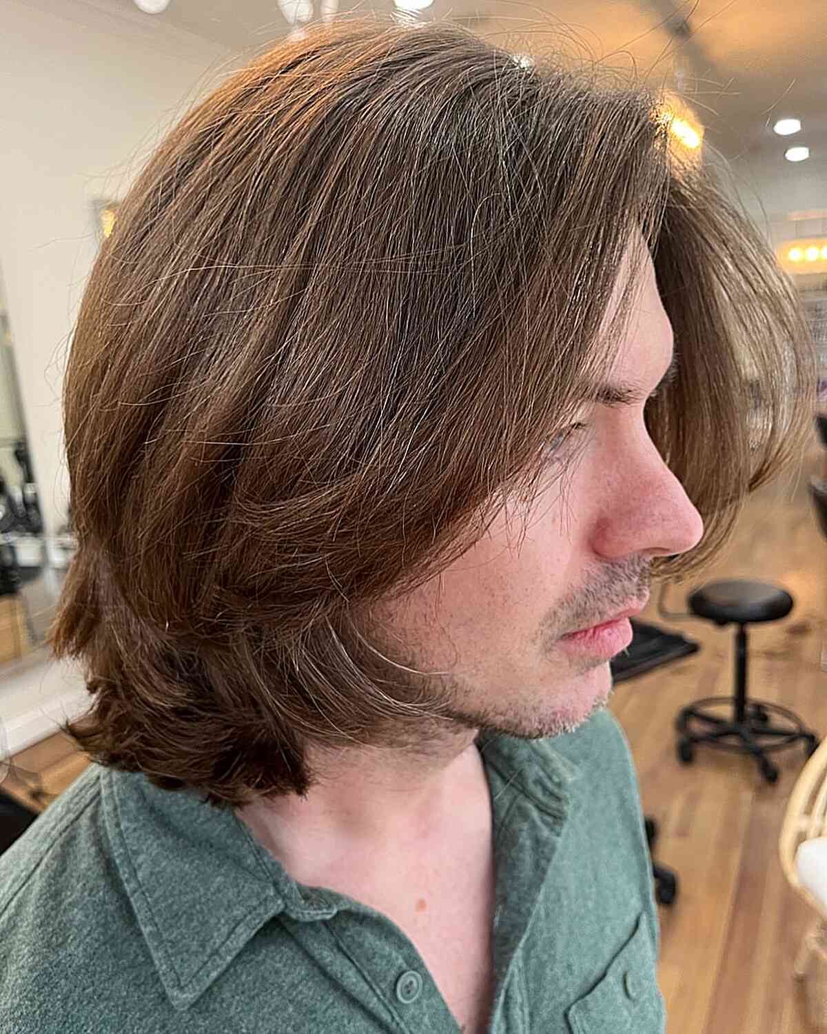 Long Layered Cut for Gents