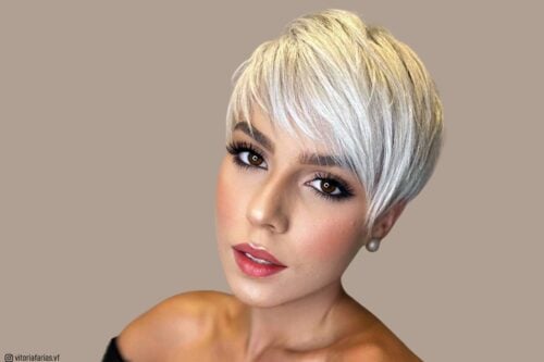 Pixie cut for oval face