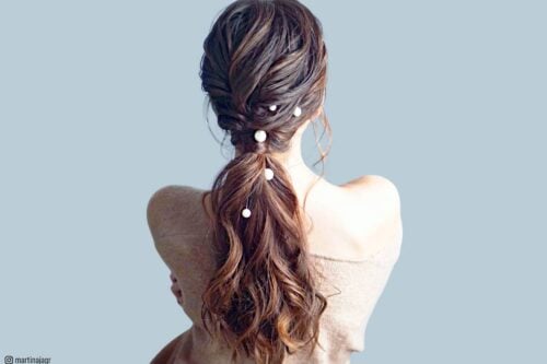 Prom ponytail hairstyle