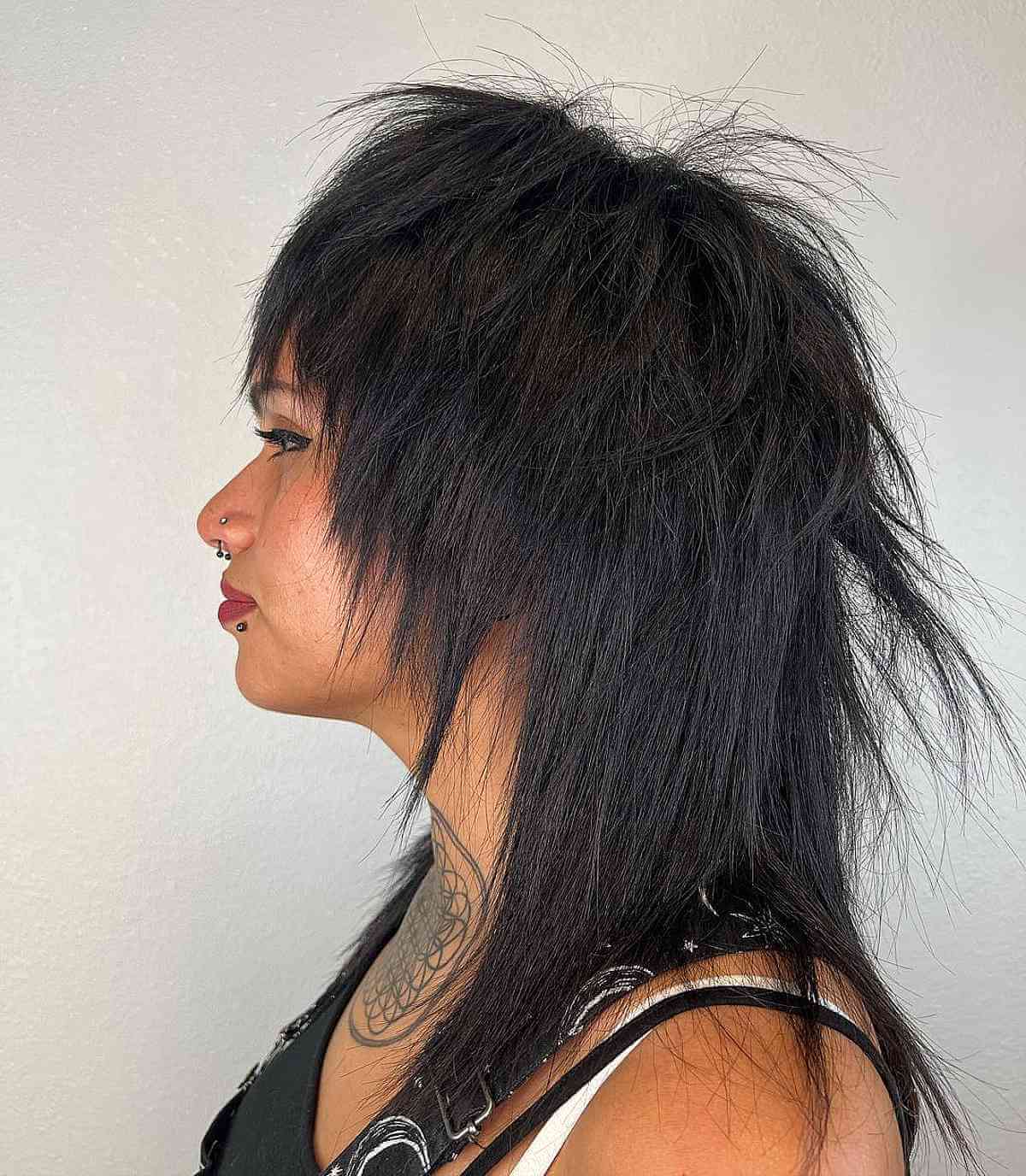 Shagged Mullet with Spiky Ends
