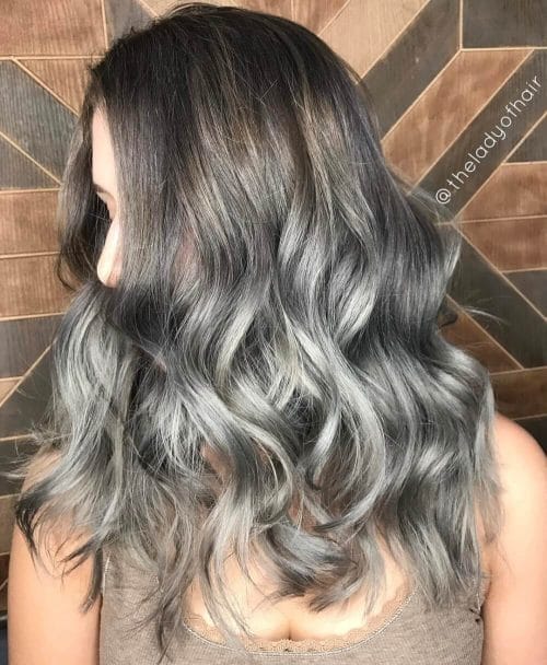 Grunge Silver Ombre Hair