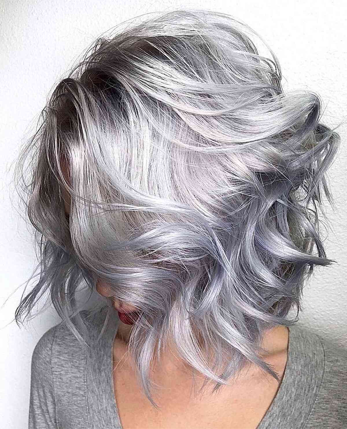Cool-Girl Platinum Silver Hair