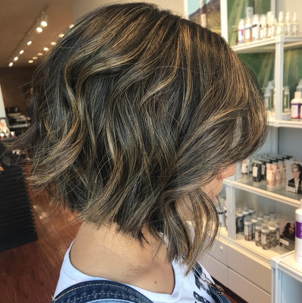 A cool slightly graduated bob with texture