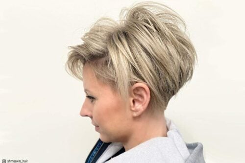 stacked with an undercut
