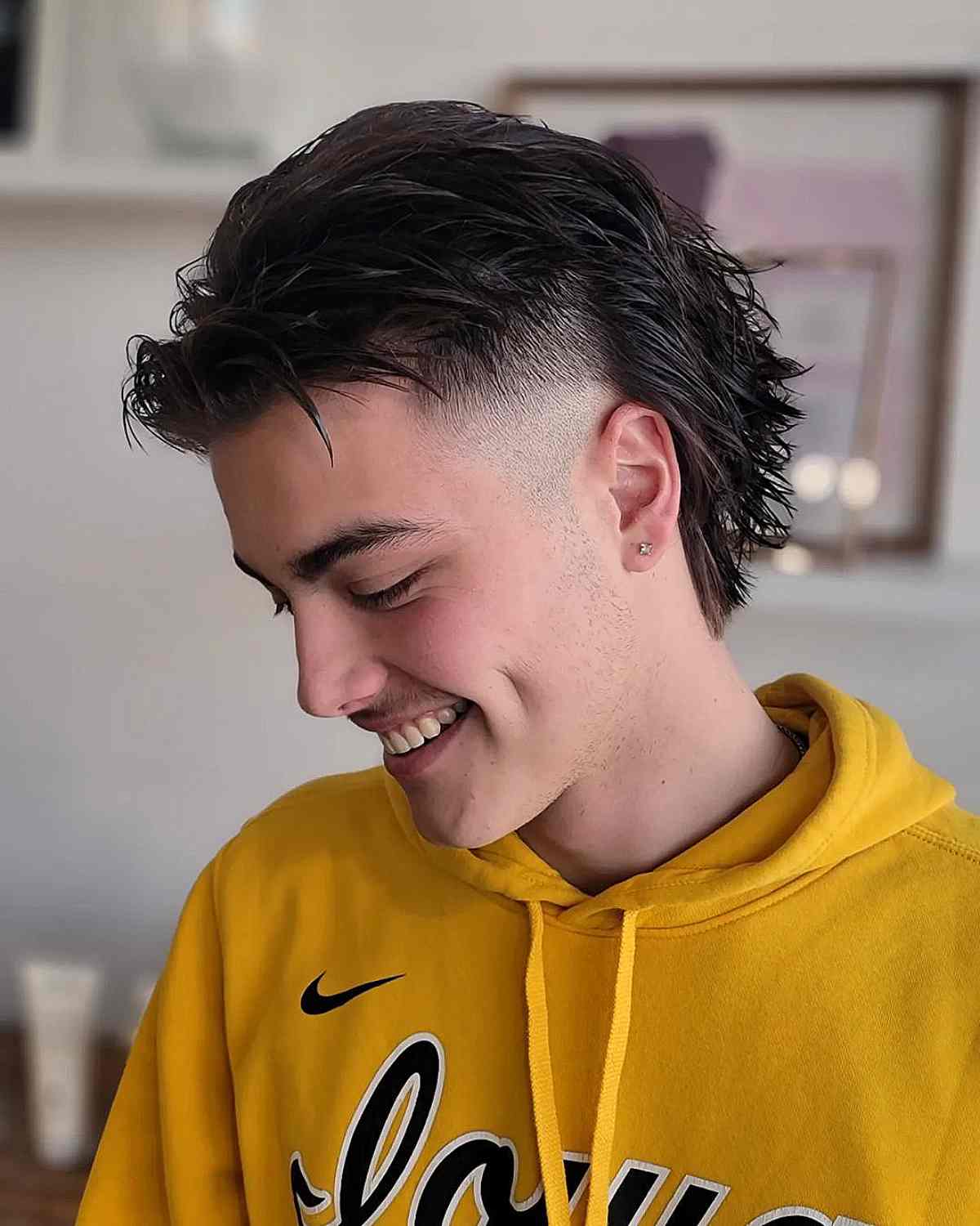 The Mullet Fade for Men with Medium-Length Hair